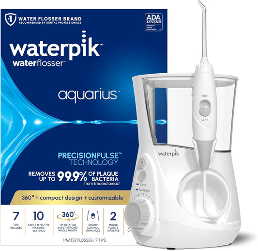Waterpik Aquarius Water Flosser for Deep Cleaning and Healthier Gums