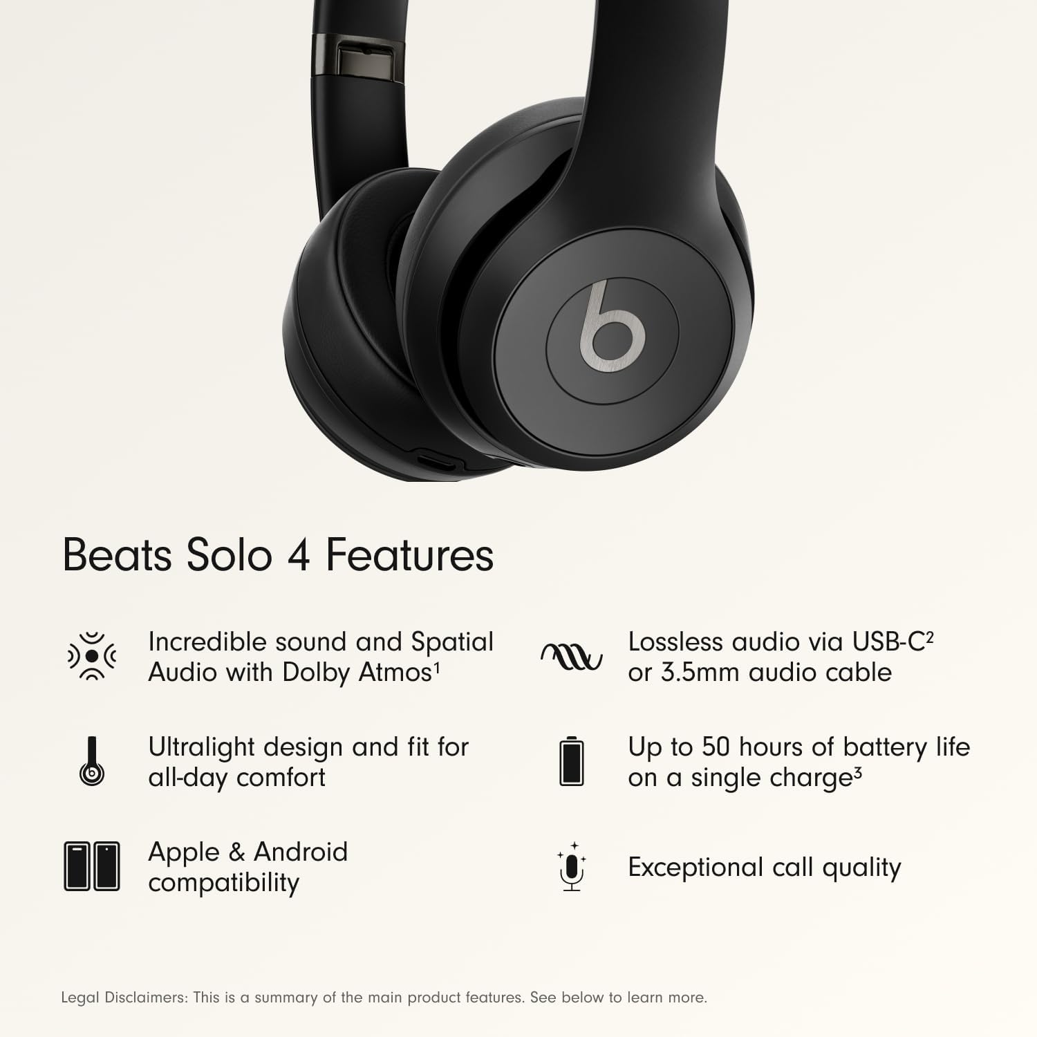 Beats Solo 4 Wireless Headphones – Premium Bluetooth Audio