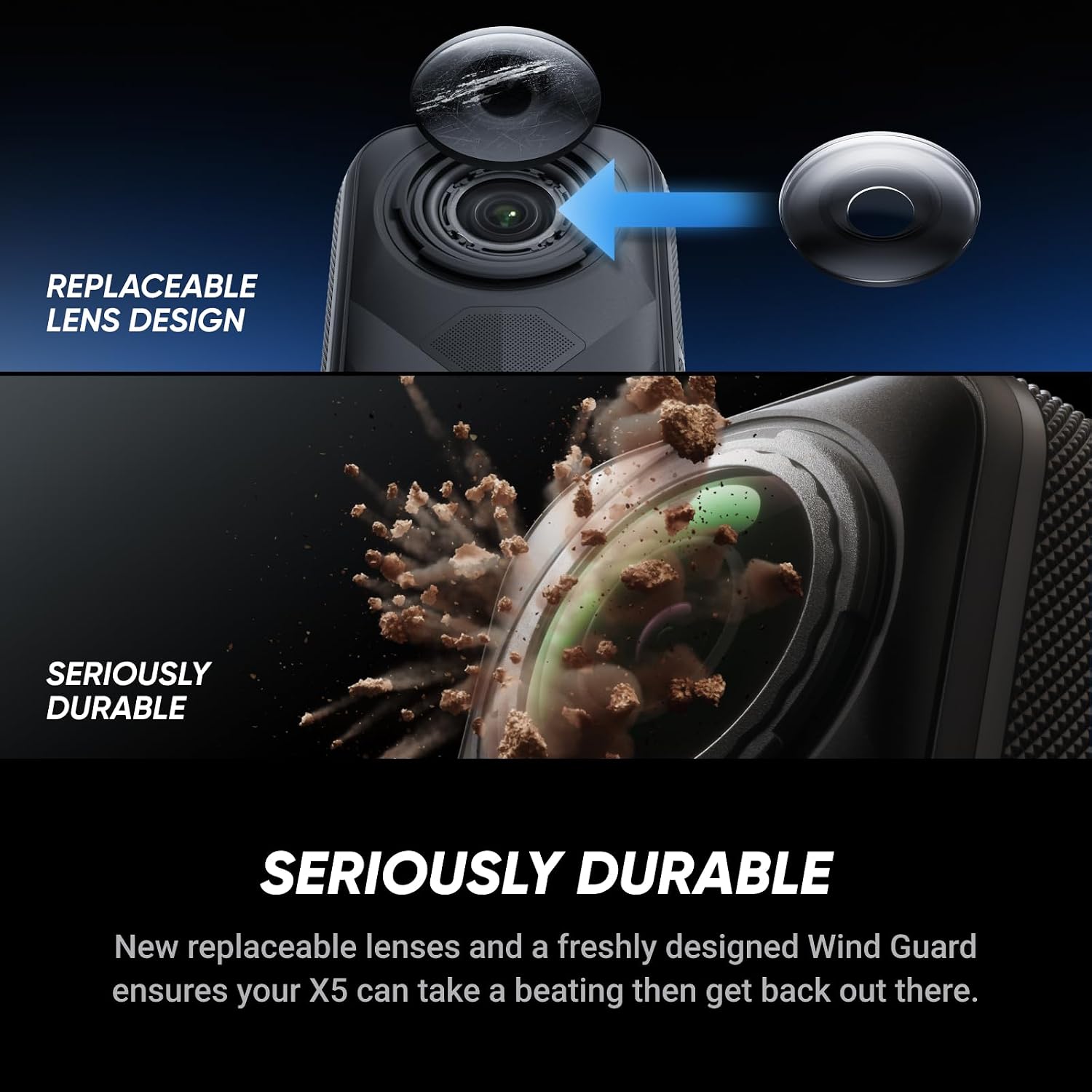 Insta360 X5 72MP 8K Action Camera – AI-Powered 360° Video & Photo Camera