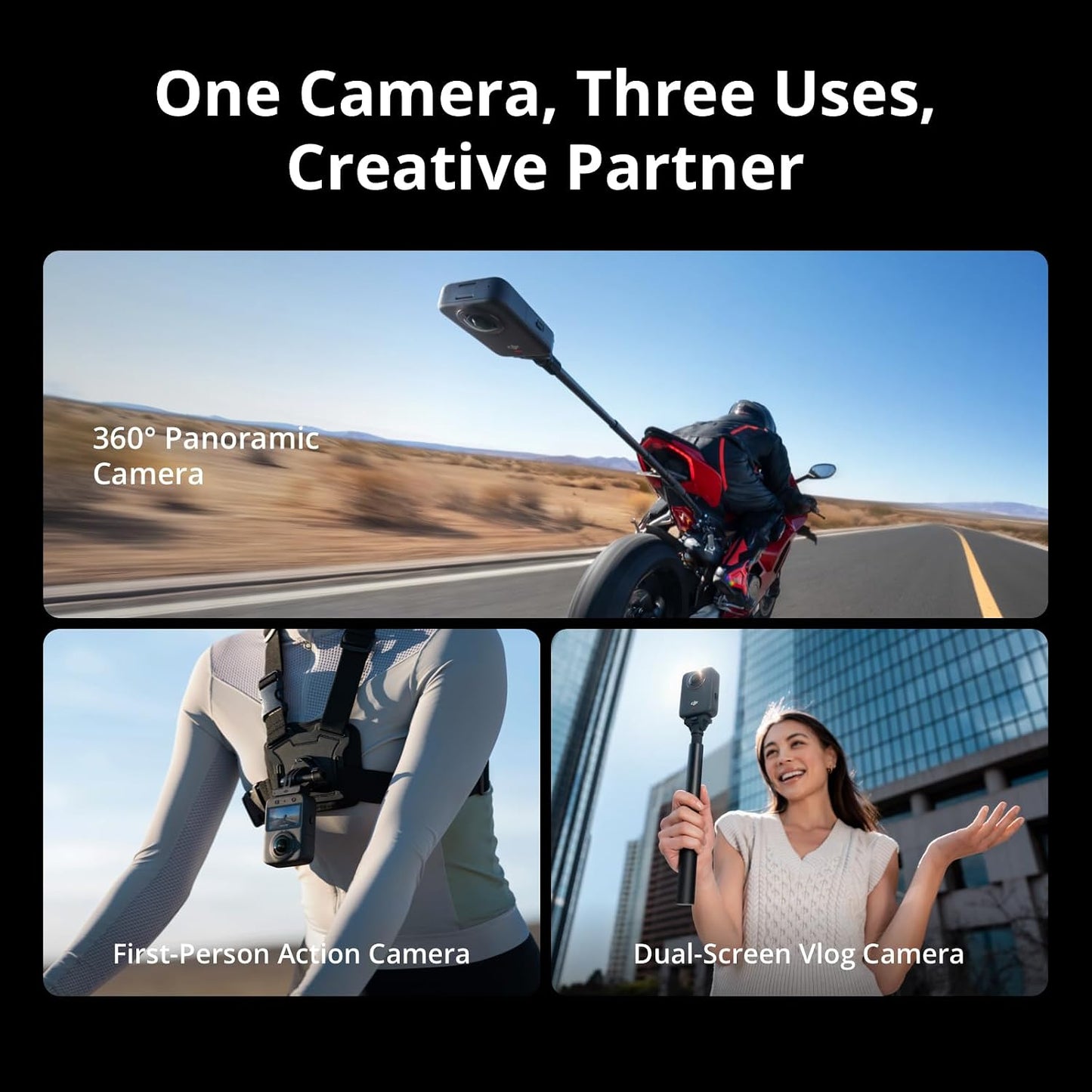 DJI Osmo 360 Action Camera 8K AI Dual Lens Camera