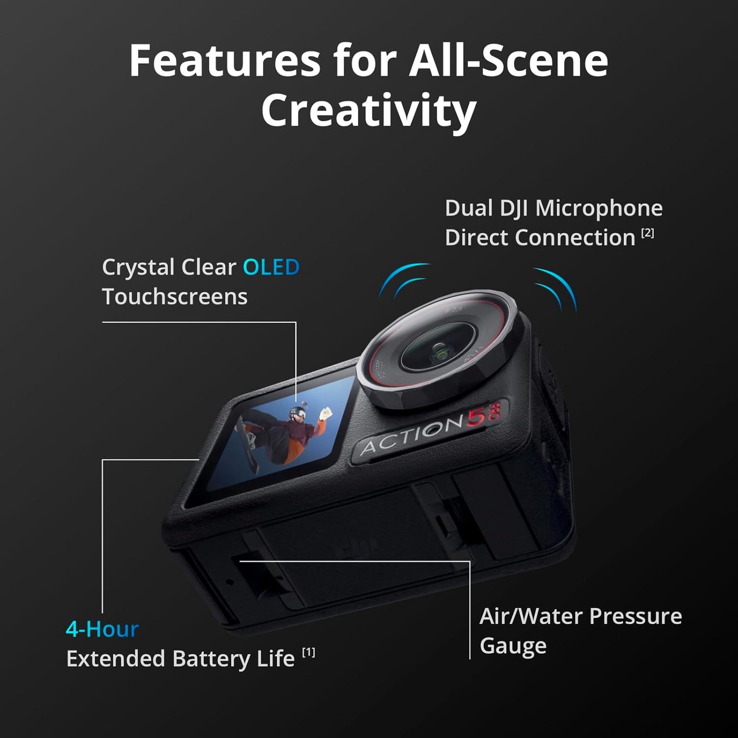 DJI Osmo Action 5 Pro Camera 4K Waterproof Action Cam
