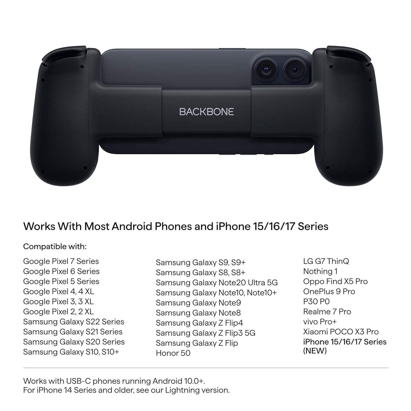Backbone One Gaming Controller for Mobile Gaming | USB-C