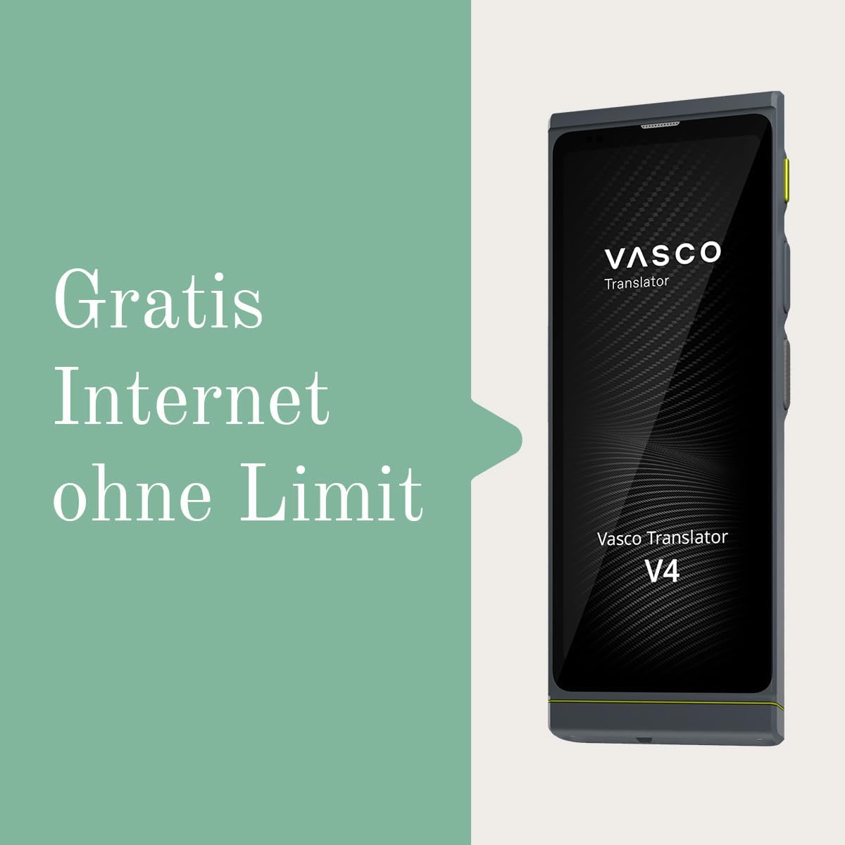 Vasco V4 Language Translator with Lifetime Global Connectivity