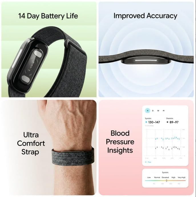 The Hume Band 2.0 Health All-In-One Fitness Activity Wearable HR Sleep Tracker
