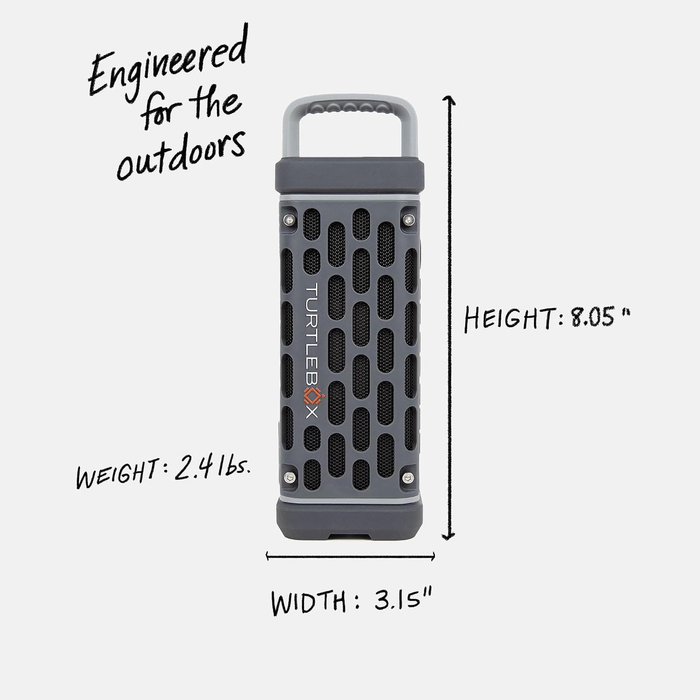 Turtlebox Ranger Portable Bluetooth Speaker for Outdoor Adventures