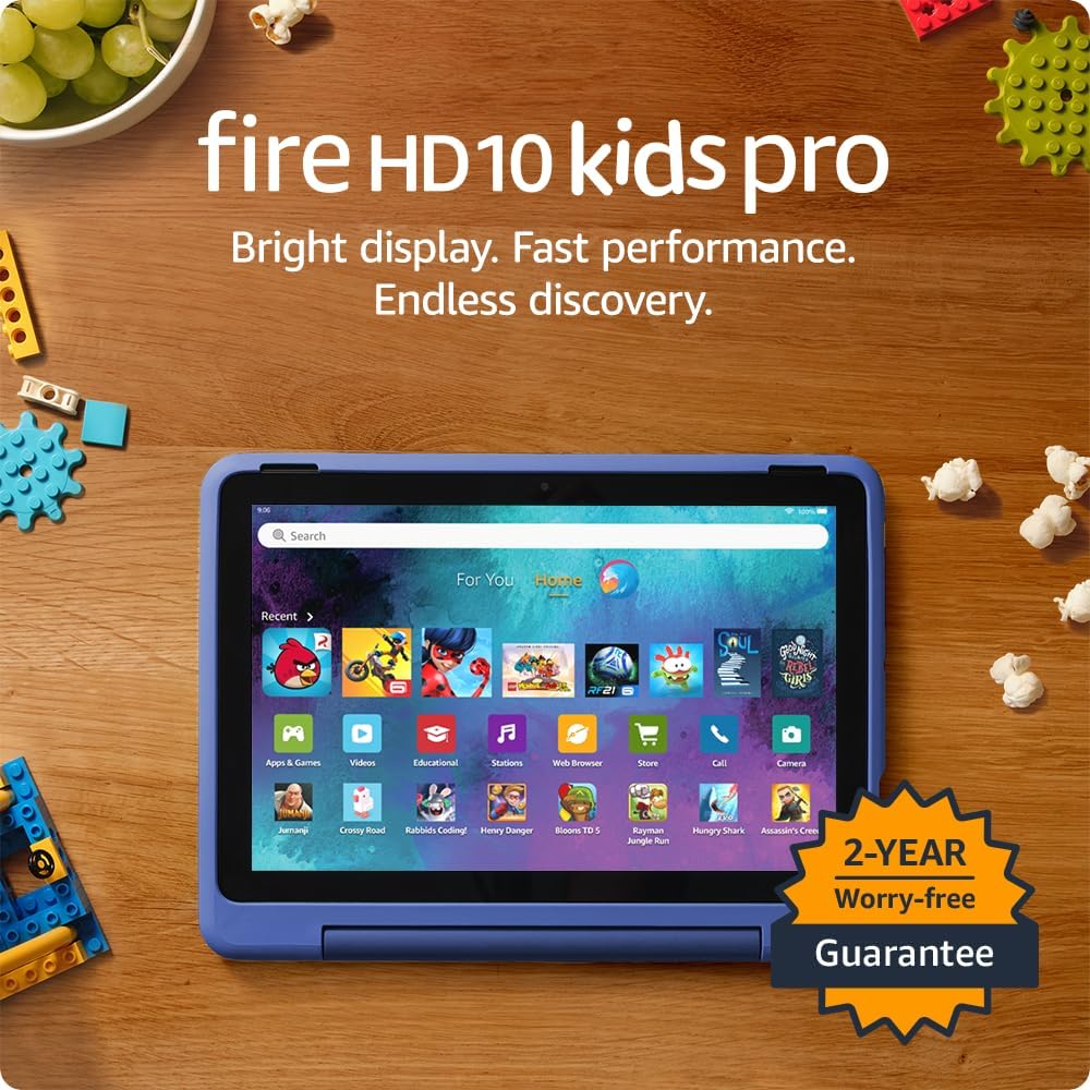 Fire HD 10 Kids Pro Tablet – Durable Learning & Entertainment Device for Kids