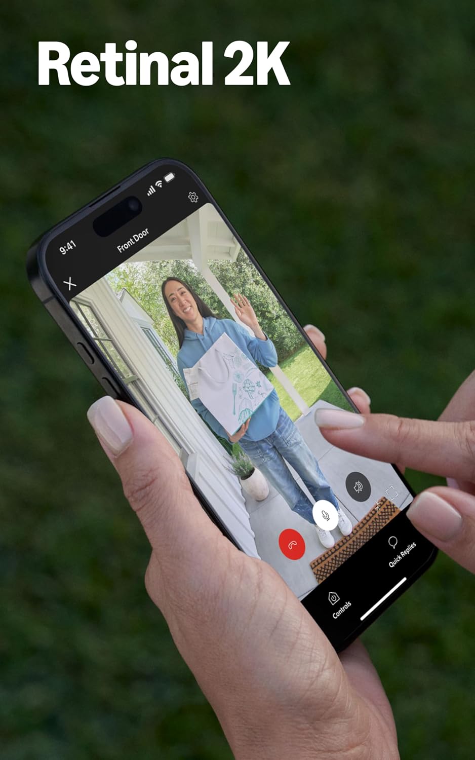 Ring Wired Doorbell Plus | 2K Video Smart Security