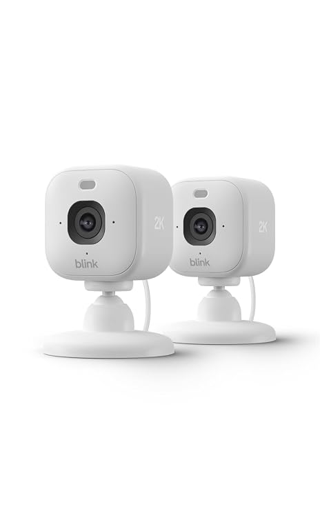 Blink Mini 2K Indoor/Outdoor Smart Security Camera | 2 Pack