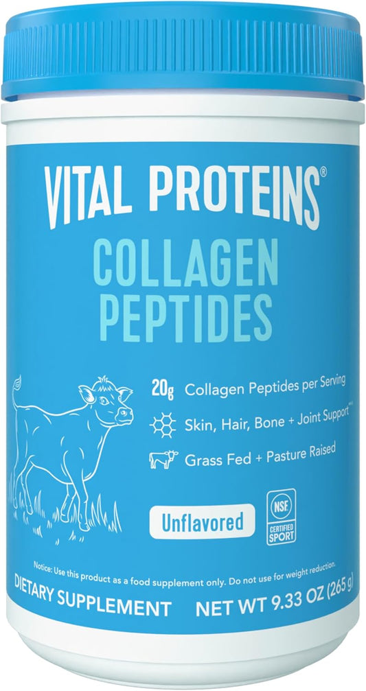 Collagen Peptides Powder - Supports Hair, Nail, Skin, Bone & Joint Health, Unflavored, Collagen Protein 9.33 OZ