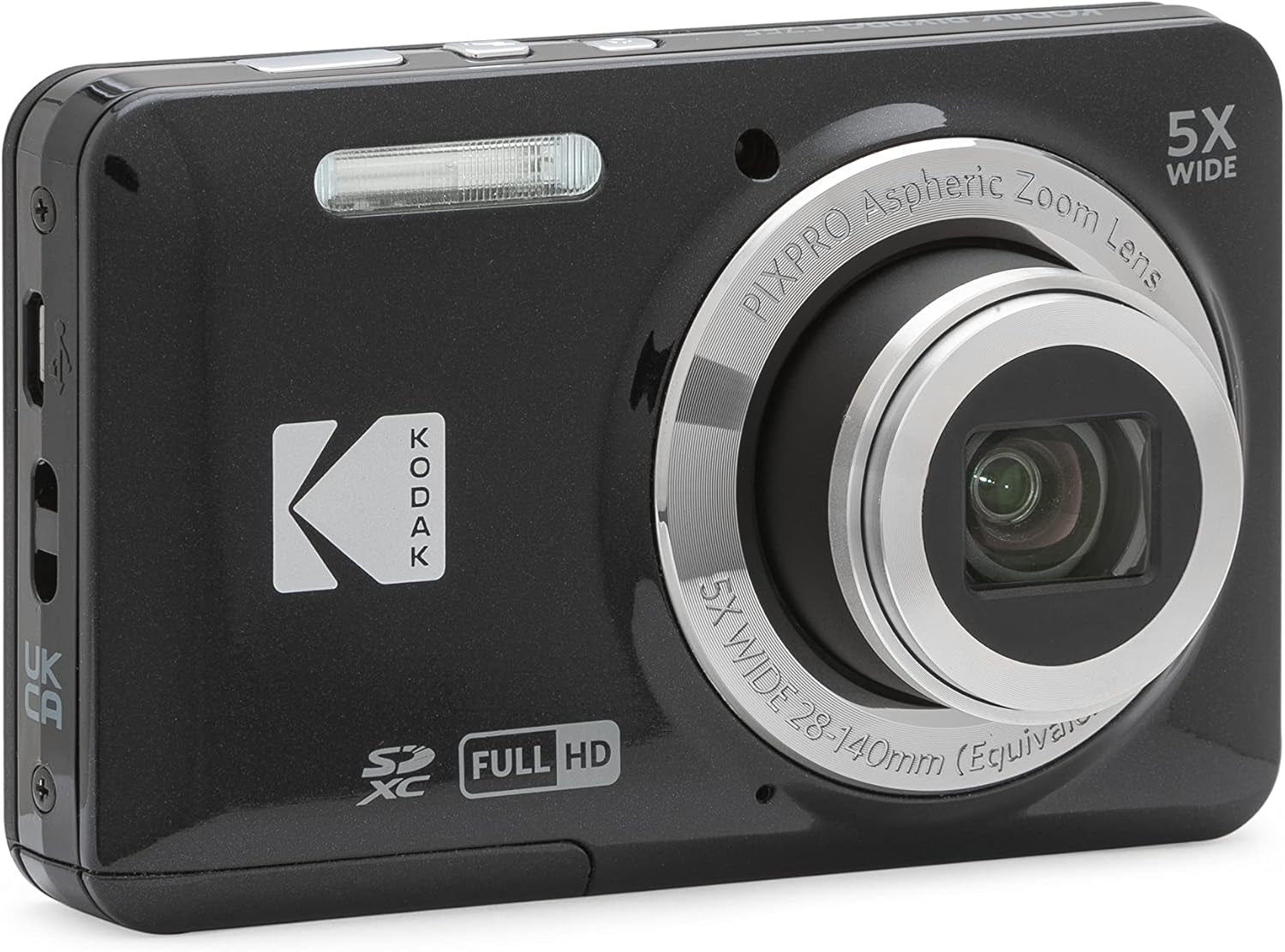 KODAK PIXPRO FZ55-BK 16MP Digital Camera - 5X Optical Zoom - 2.7" LCD Screen