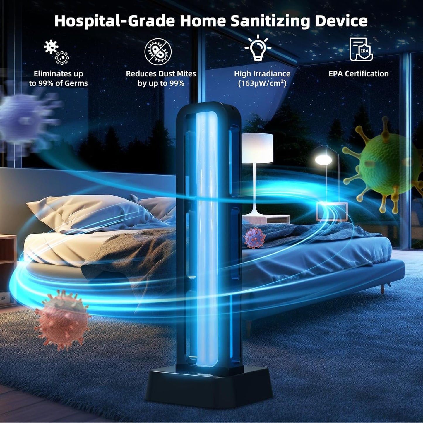 UV Light Sanitizer – Zyntieu Portable Germ Cleaner
