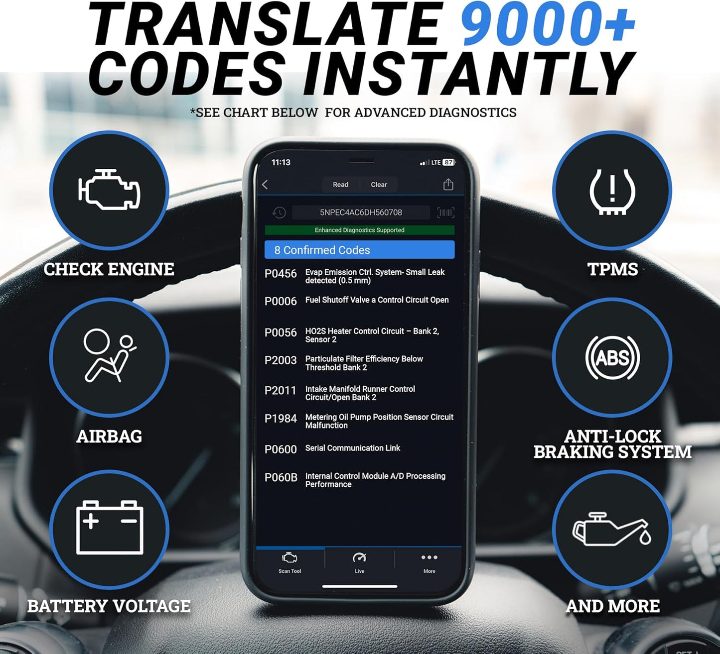 BlueDriver Pro OBDII Scan Tool – Advanced Bluetooth Car Diagnostic Scanner