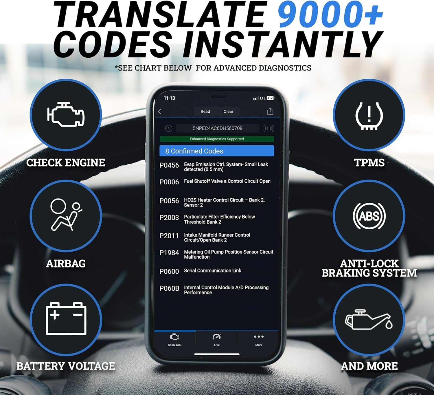 BlueDriver Pro OBDII Scan Tool – Advanced Bluetooth Car Diagnostic Scanner