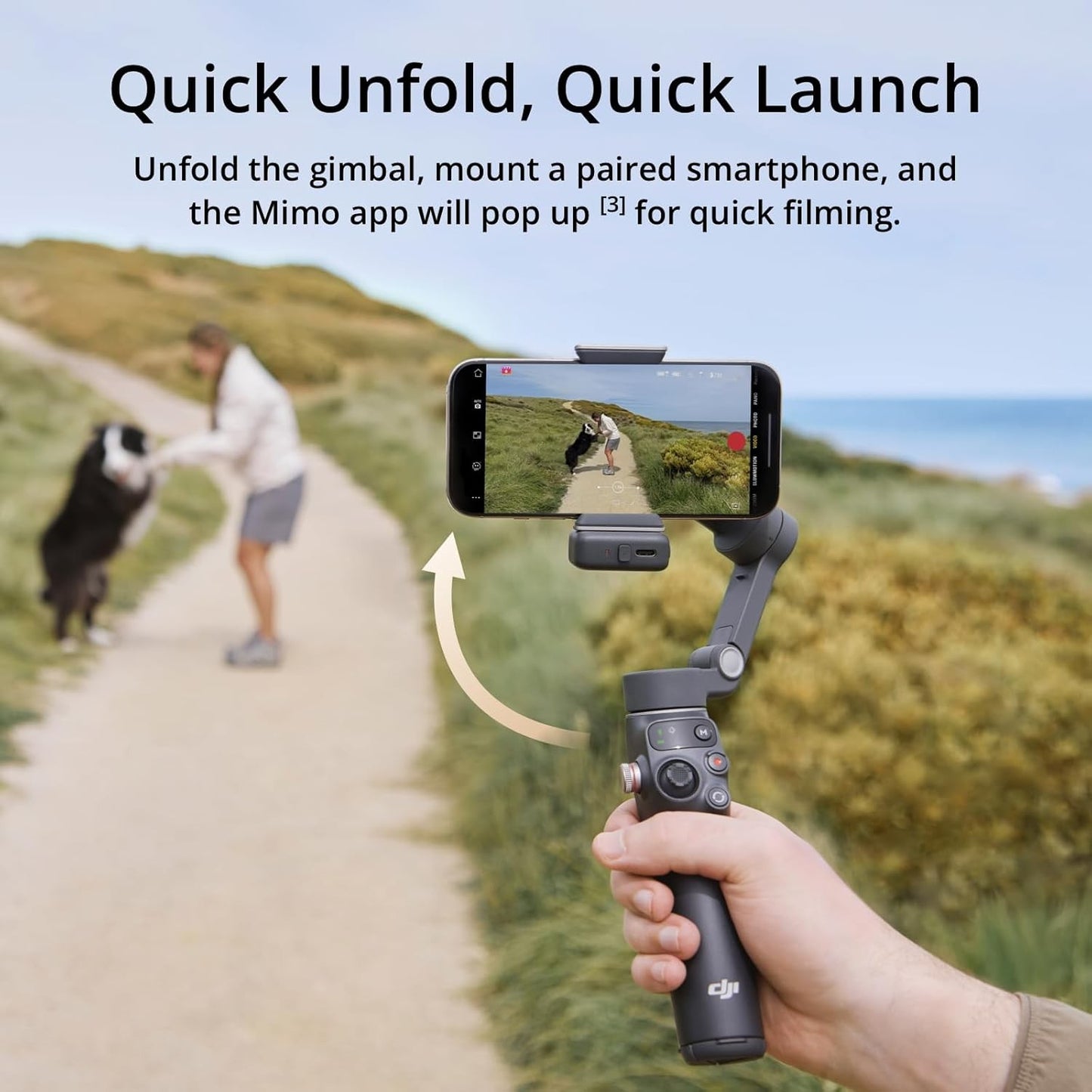 DJI Osmo Mobile 8 Gimbal Stabilizer for Phone, AI Native Tracking with Audio & L