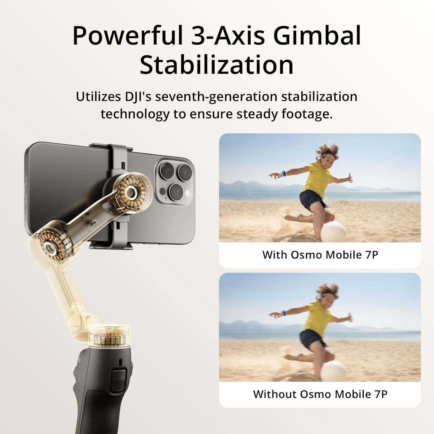 DJI Osmo Mobile 8 Gimbal Stabilizer for Phone, AI Native Tracking with Audio & L