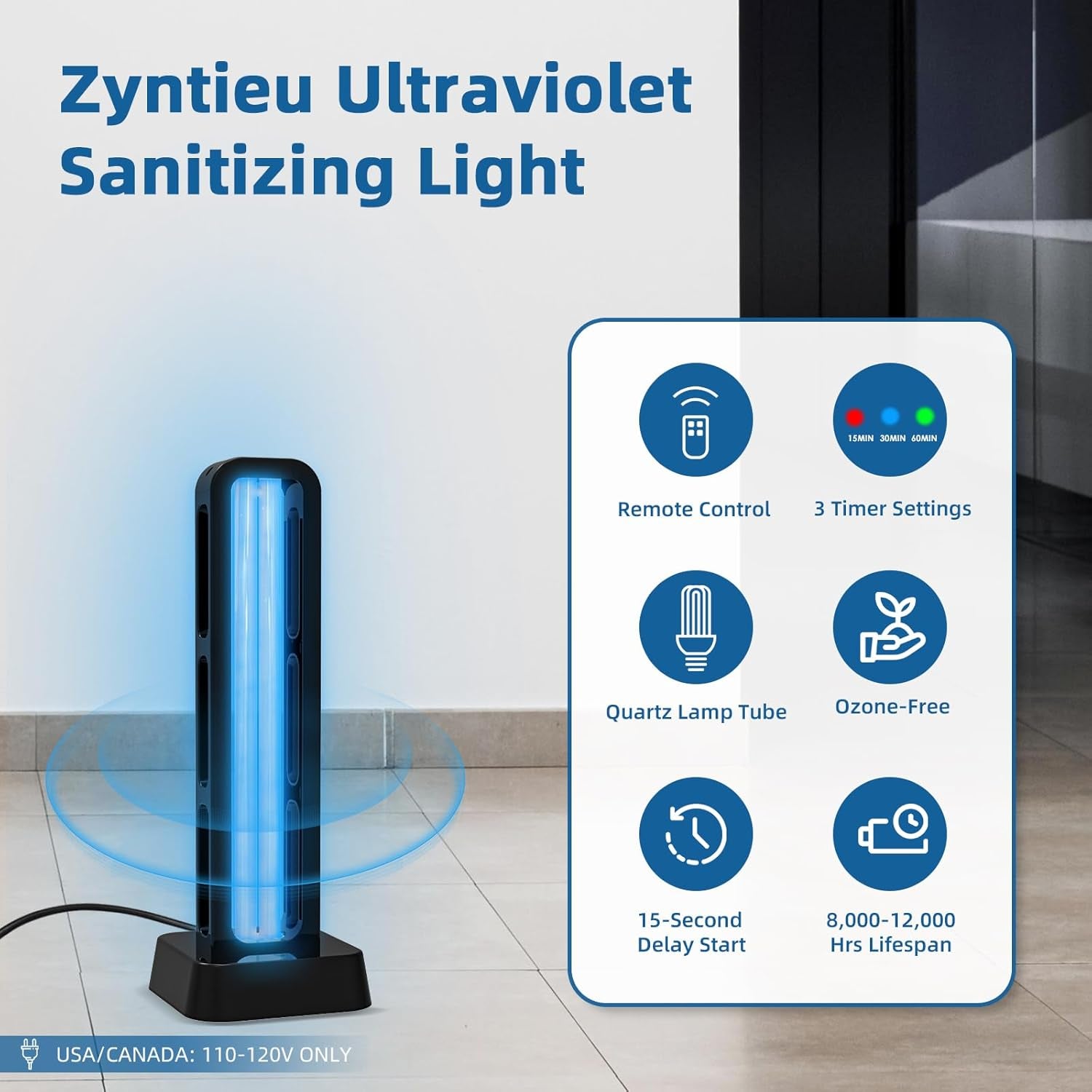 UV Light Sanitizer – Zyntieu Portable Germ Cleaner