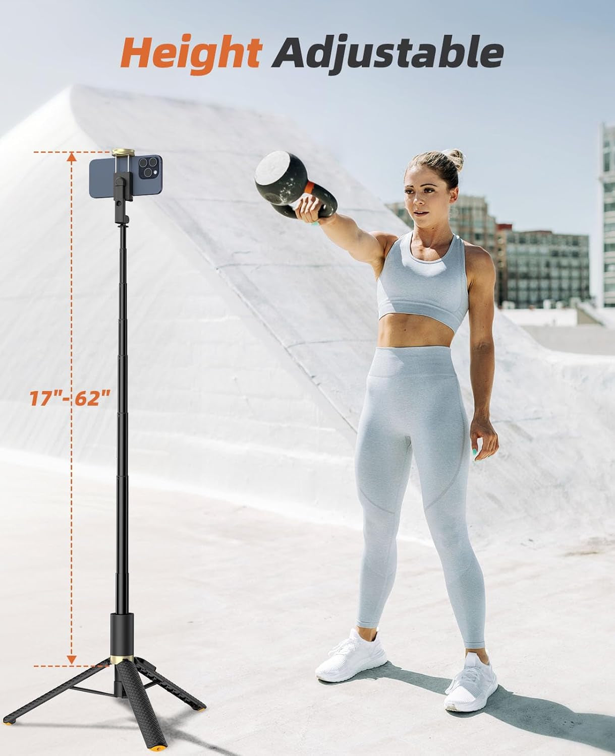 Vimose Phone Tripod & Selfie Stick with Remote for Video Recording Vlog - Extendable Tripod Stand 