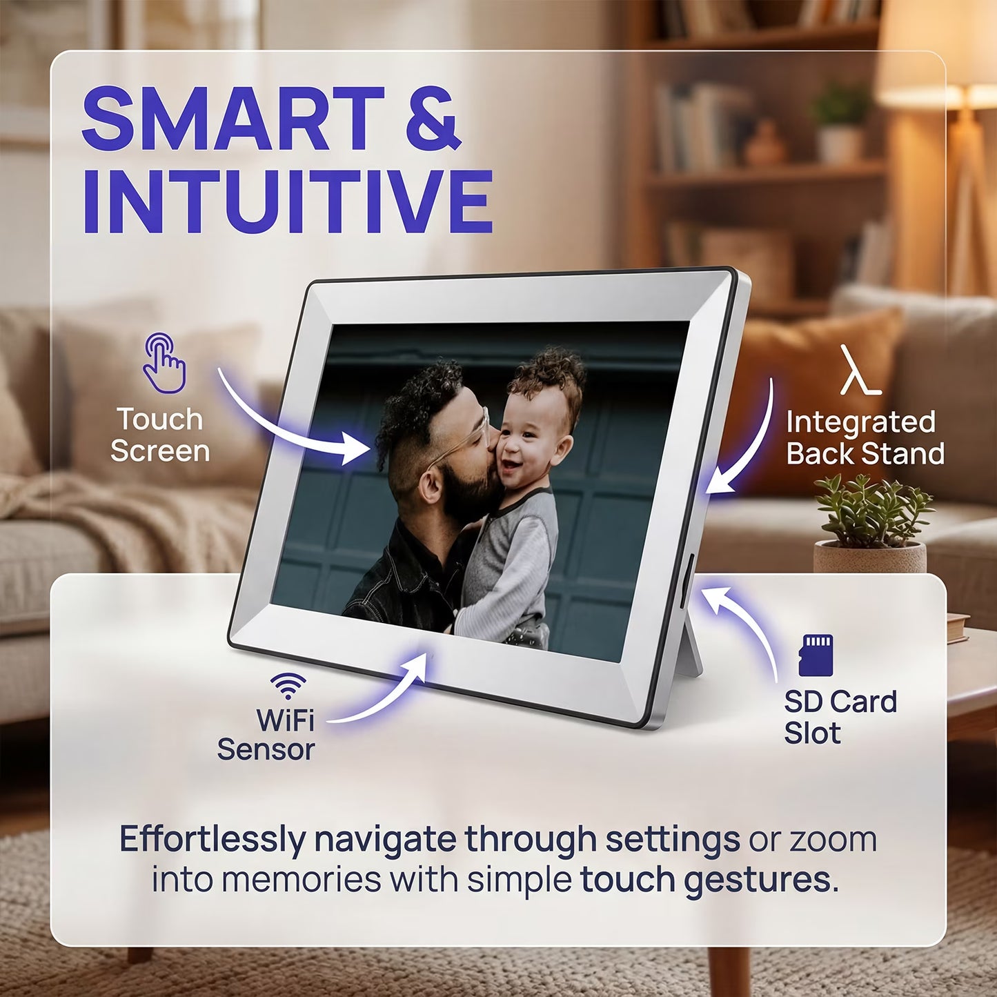 Uhale 10.1 Inch WiFi Digital Photo Frame with HD IPS Display