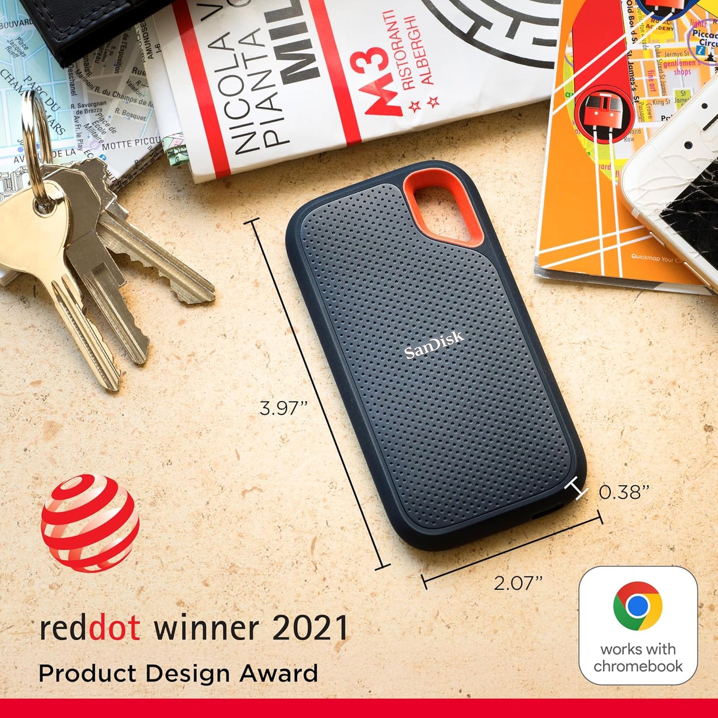 SanDisk Portable Solid State Drive High-Speed External SSD