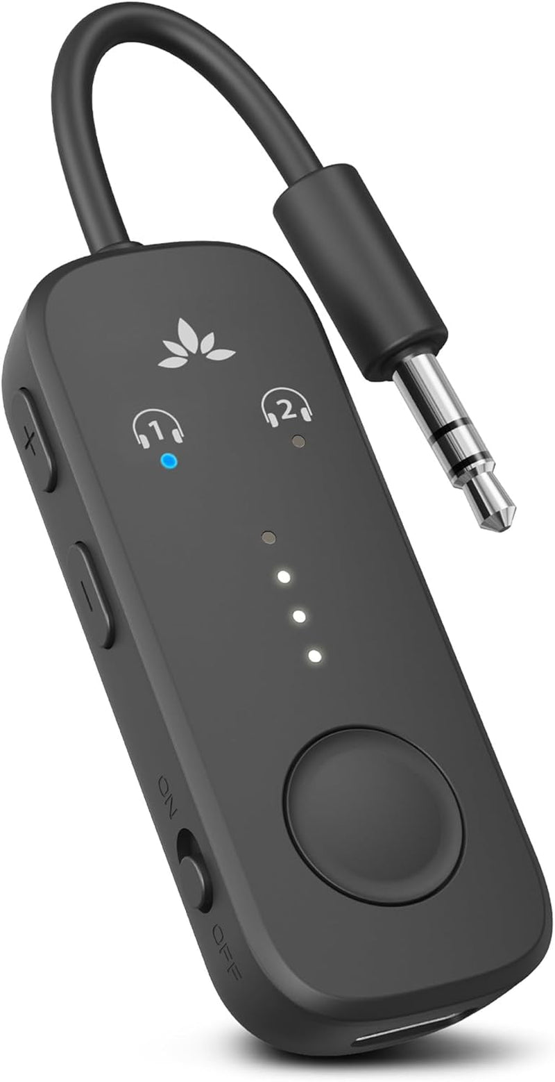 Avantree Relay Premium Airplane Bluetooth Adapter Transmitter