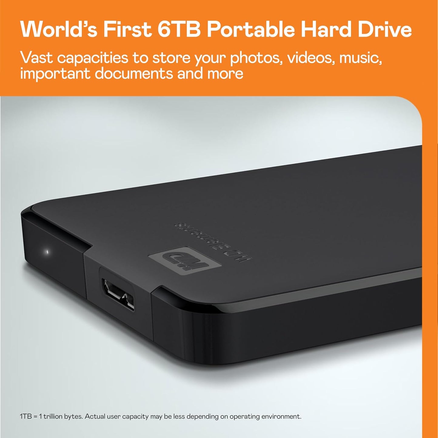 WD Portable External Hard Drive for Secure Data Storage