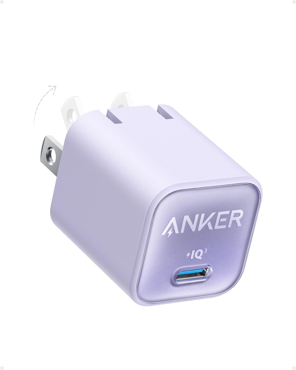 Anker Nano Phone Charger Fast Compact USB-C Wall Charger