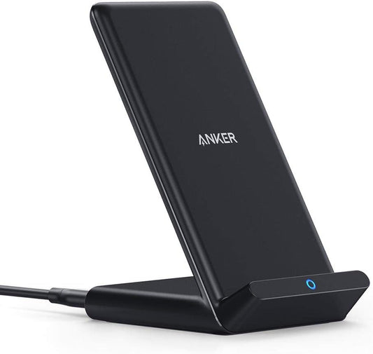 313 Wireless Charging Stand, Qi-Certified for Iphone 16/16 Pro/16 Pro Max/15/14/13, 10W Fast Charging for Galaxy S23/S22/S21 (No AC Adapter)