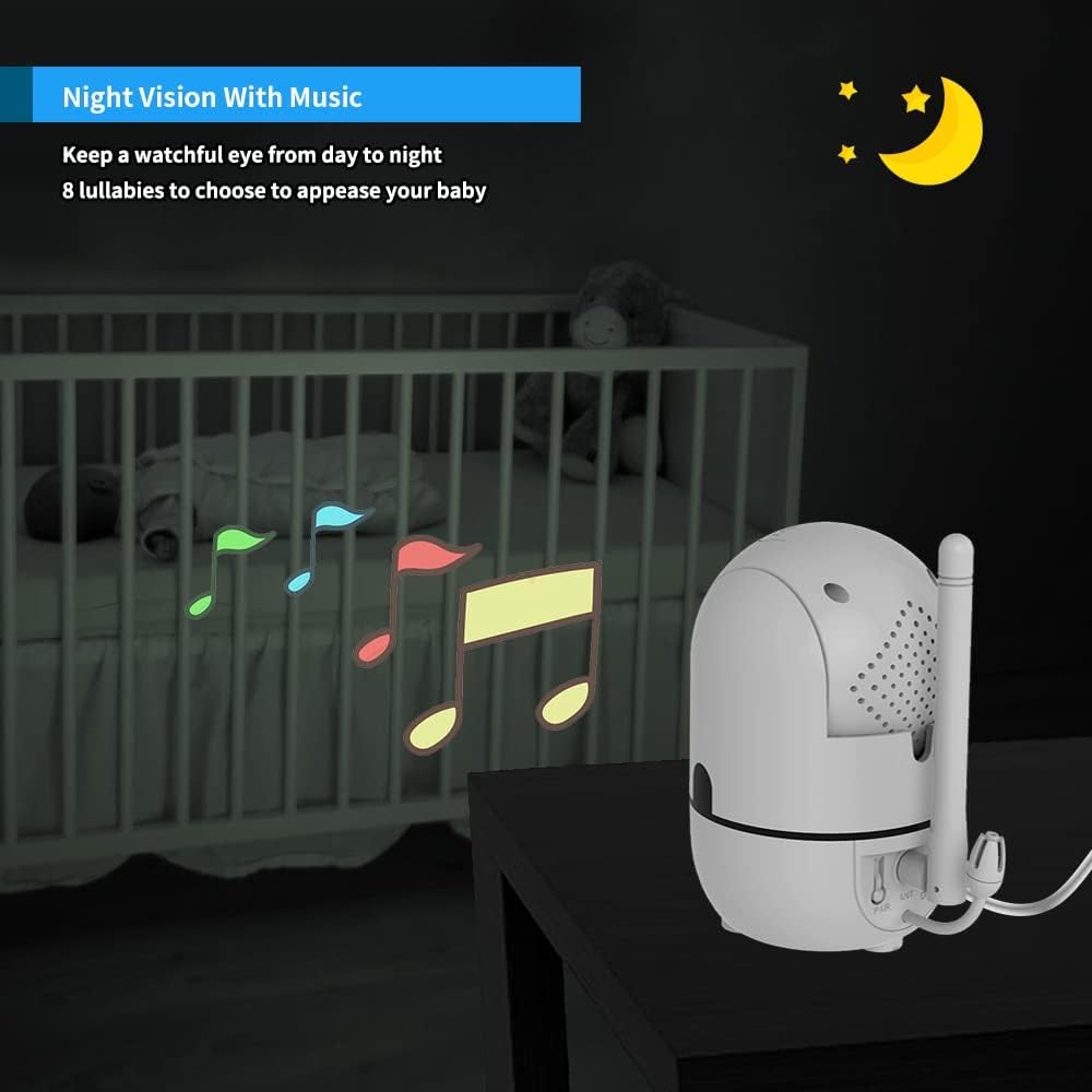 HelloBaby Baby Monitor with Camera & Screen
