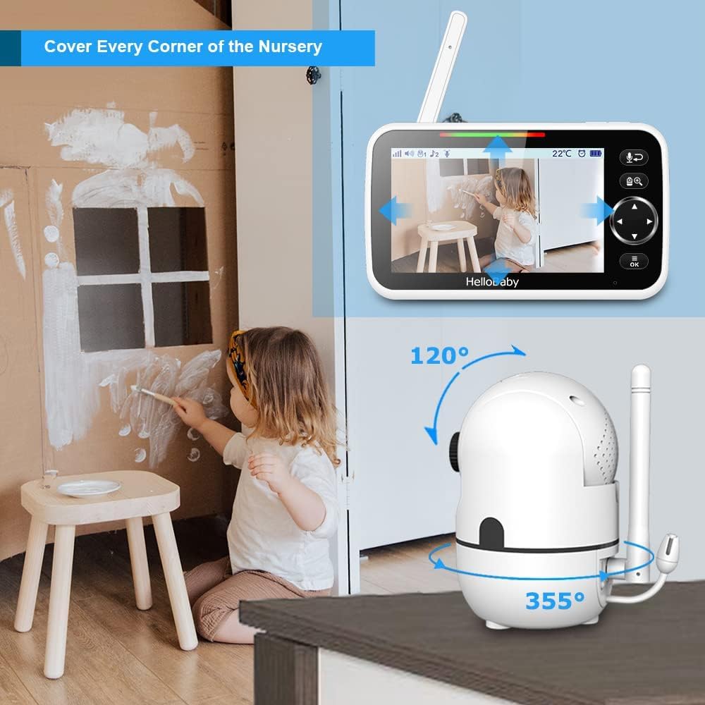 HelloBaby Baby Monitor with Camera & Screen
