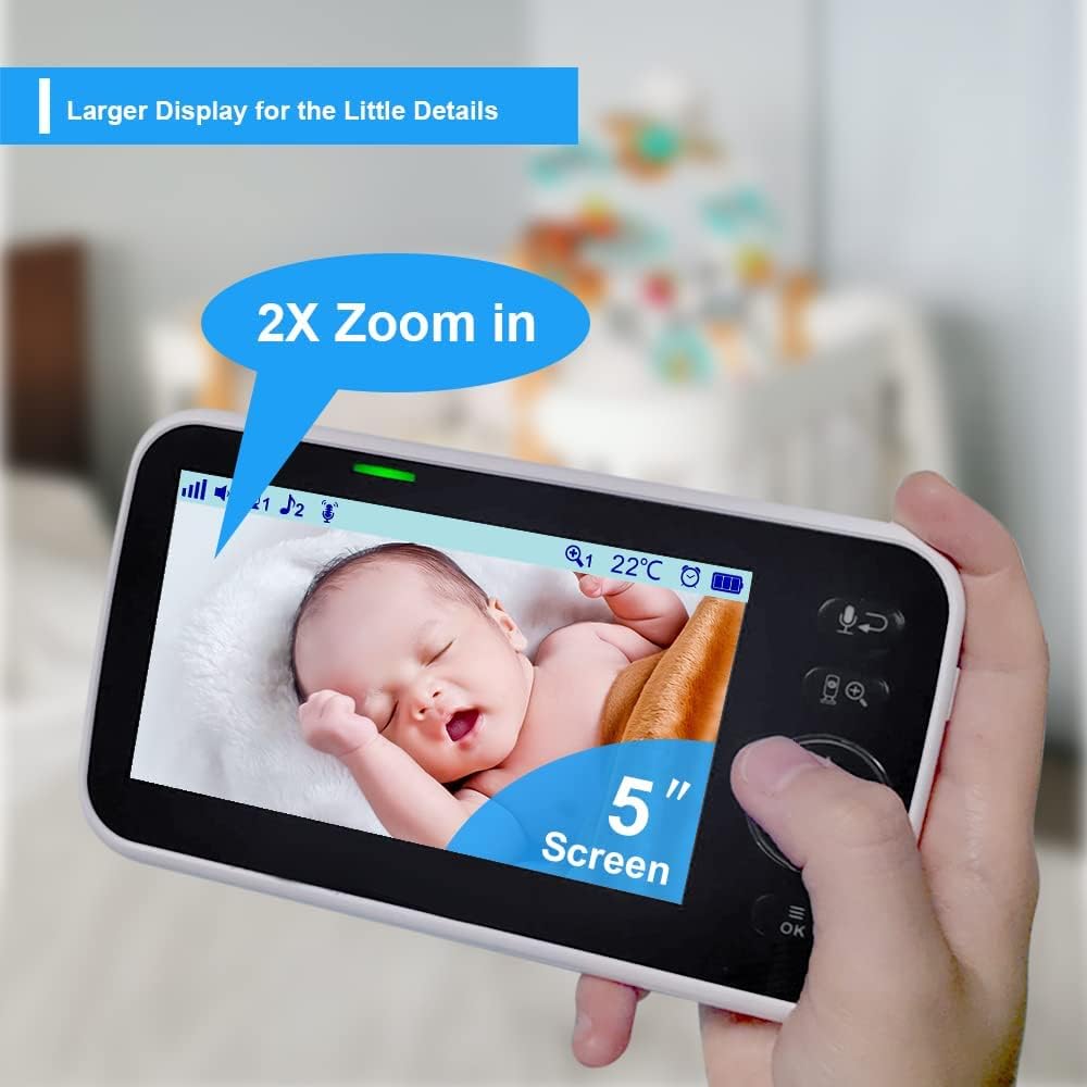 HelloBaby Baby Monitor with Camera & Screen