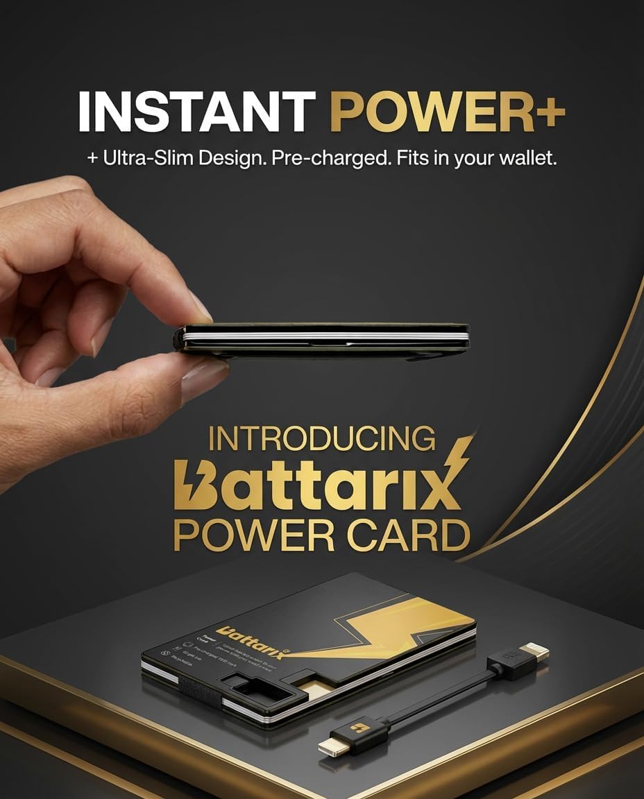 Battarix Power Card Portable Emergency Phone Charger