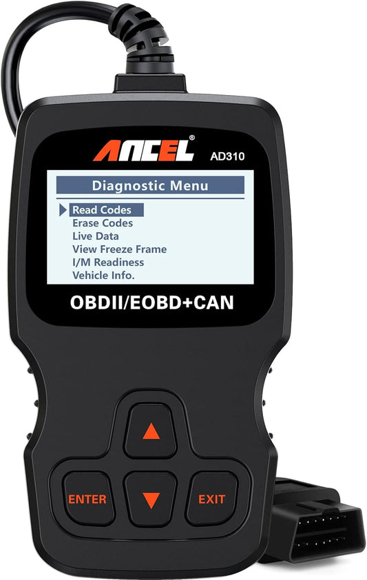 ANCEL AD310 Classic Enhanced Universal OBD II Scanner Car Engine Fault Code Reader Diagnostic Scan Tool, Read & Clear Error Codes for 1996 or Newer OBD2 Vehicles 