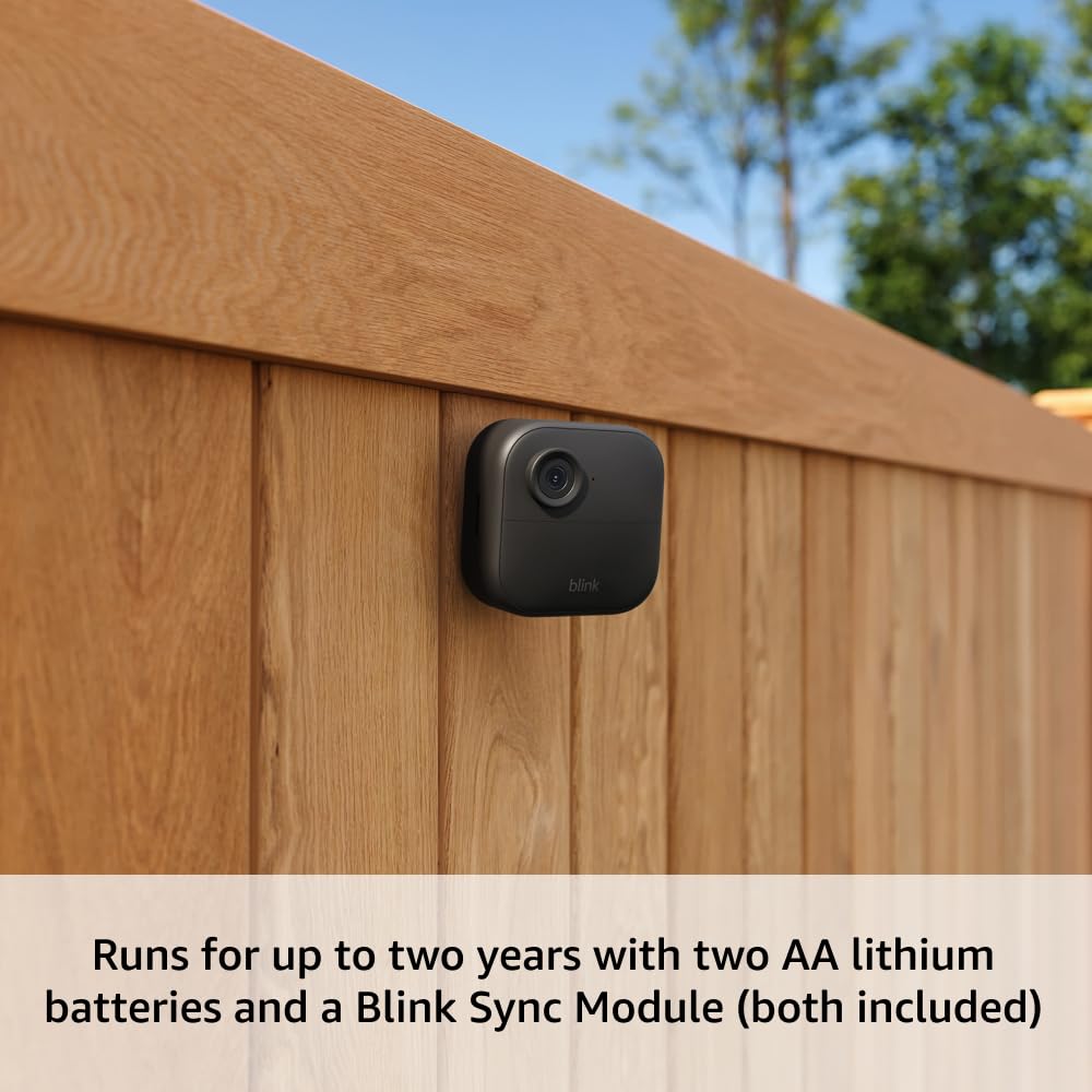Blink Outdoor 4 Wireless Smart Security Camera - 1080P HD Day & Infrared Night View - Sync Module Core Included