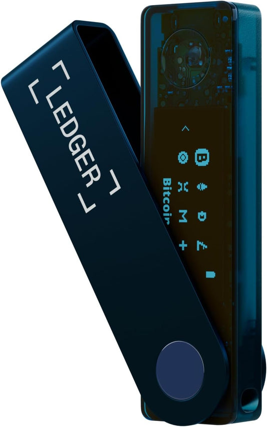 Nano X (Onyx Black) Crypto Hardware Wallet - Bluetooth - the Best Way to Securely Buy, Manage and Grow All Your Digital Assets