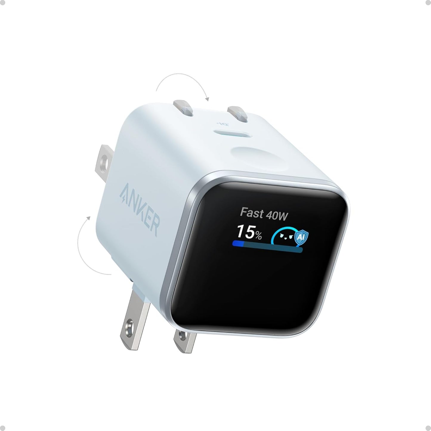 Anker Smart Display Charger Block Fast Charging USB-C Power Adapter