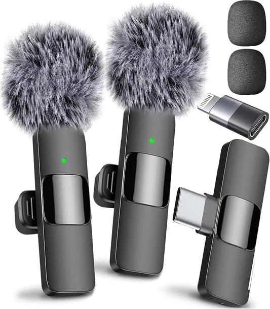 MINI MIC PRO (Latest Model) - Wireless Lavalier  Mic for iPhones & Androids - Video Recording for Content Creators