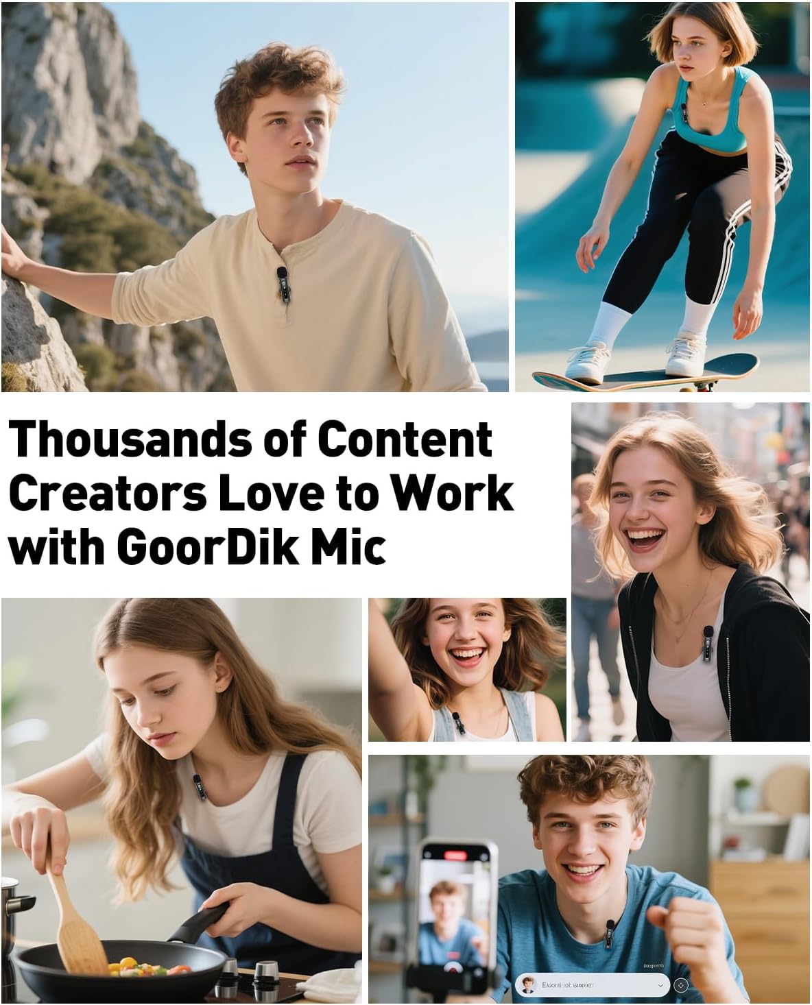 GoorDik Lavalier Mini Microphone for Content Creators