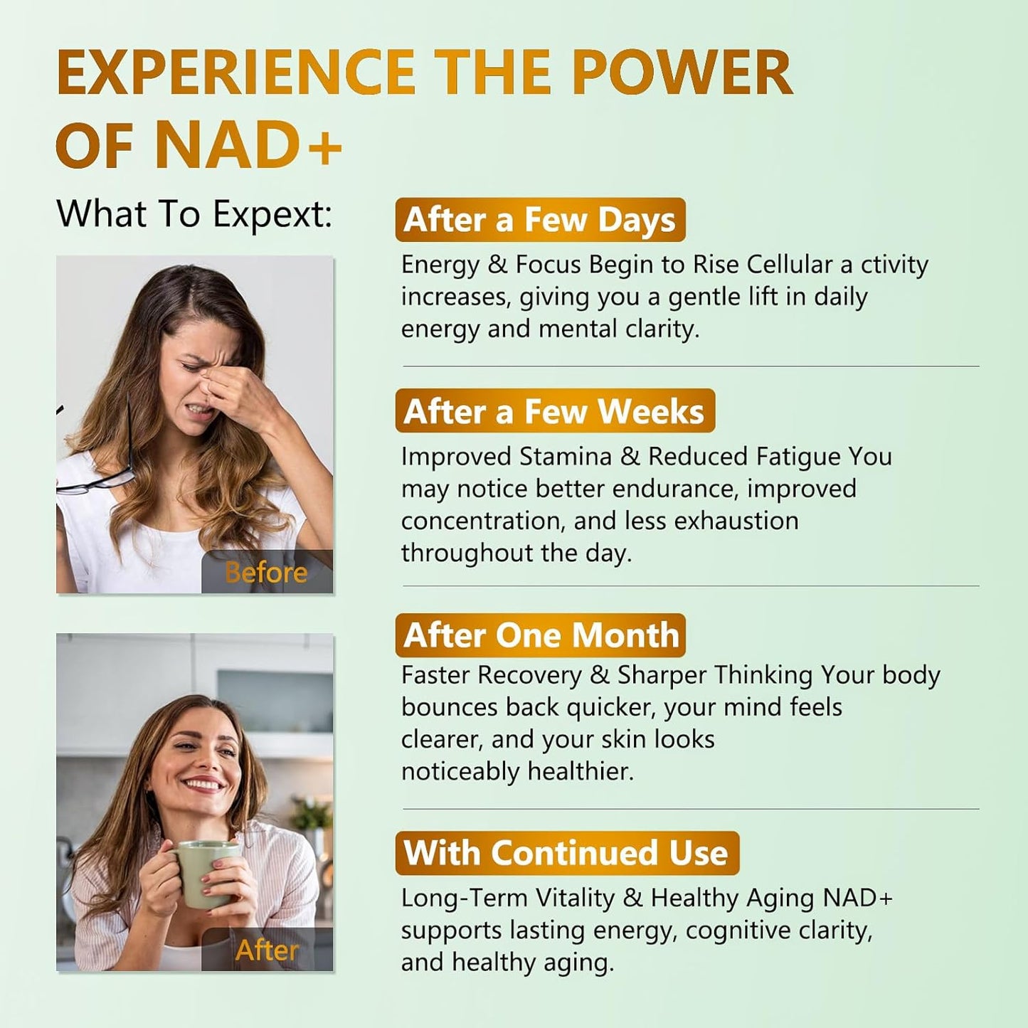 UNcena NAD+ Nicotinamide Riboside with Resveratrol - Liposomal NAD Supplement 1500Mg - Support Cellular Health, Stamina & Healthy Aging for Women & Men