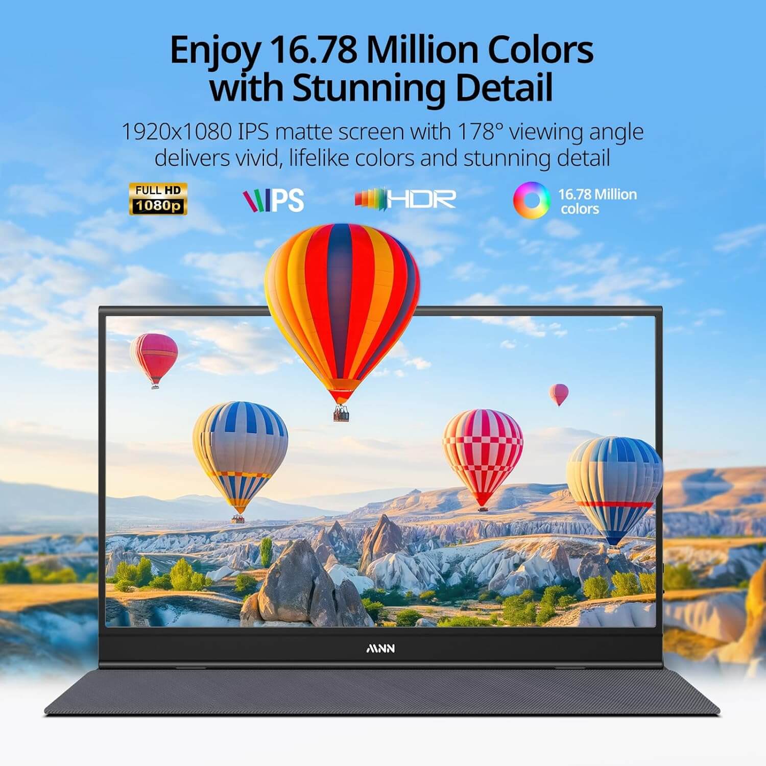 MNN 15.6 Portable Monitor – Ultra Slim FHD Display