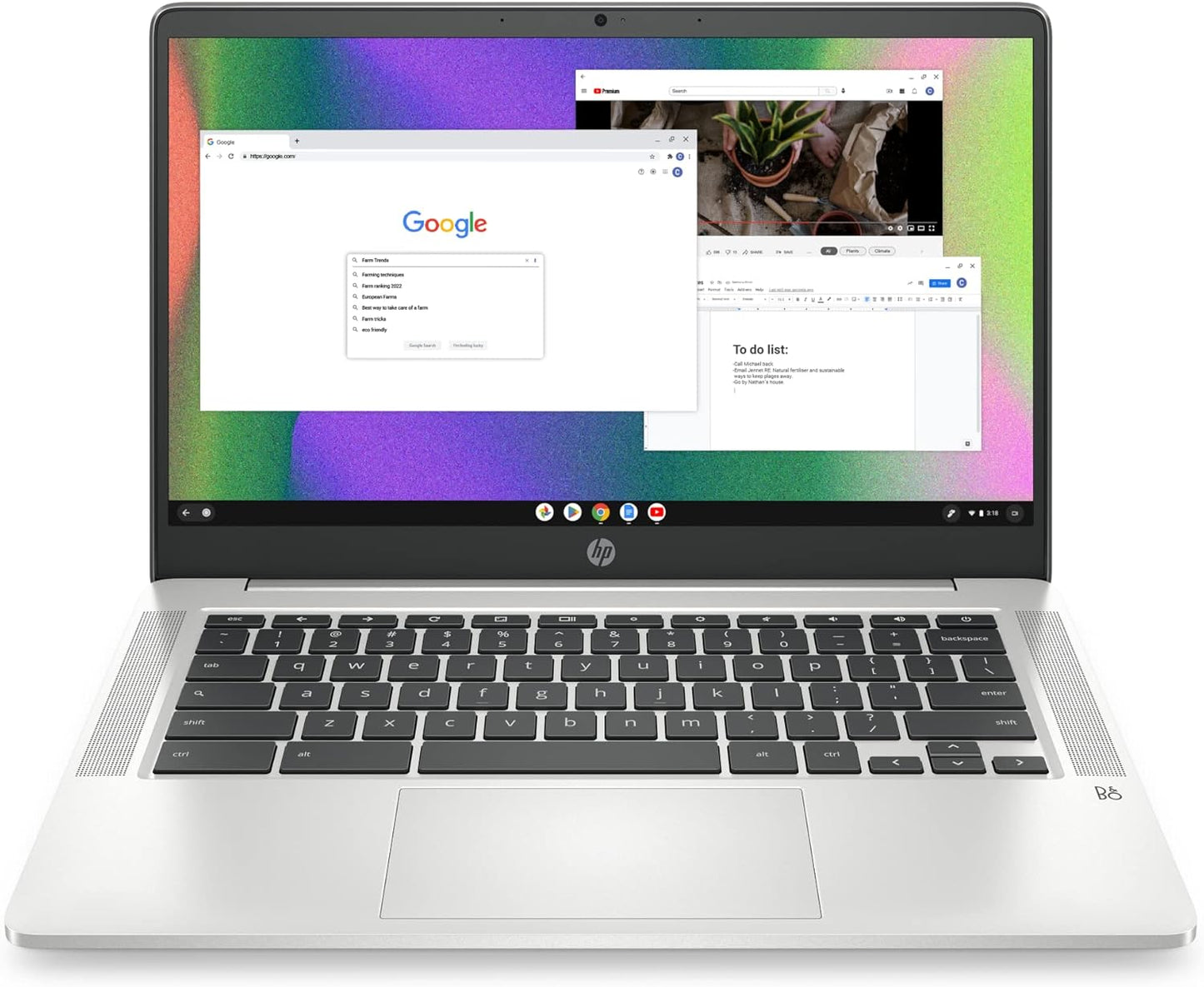 HP Chromebook 14 Laptop Intel Celeron N4120 Lightweight PC