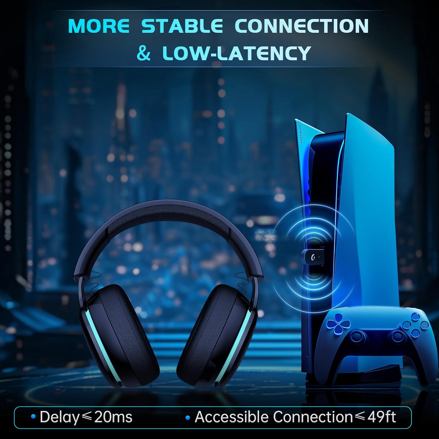 GTheos Captain 300 Wireless Gaming Headphones