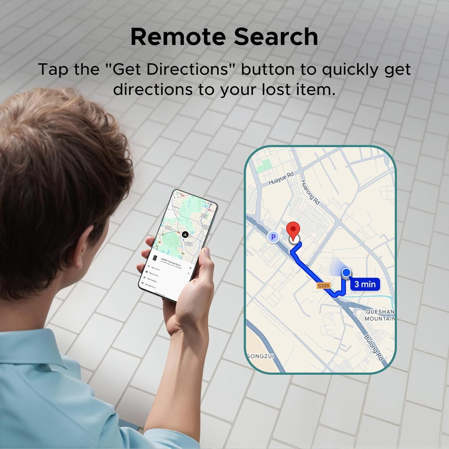 UGREEN FineTrack Slim G Bluetooth Tracker Card | Android Only