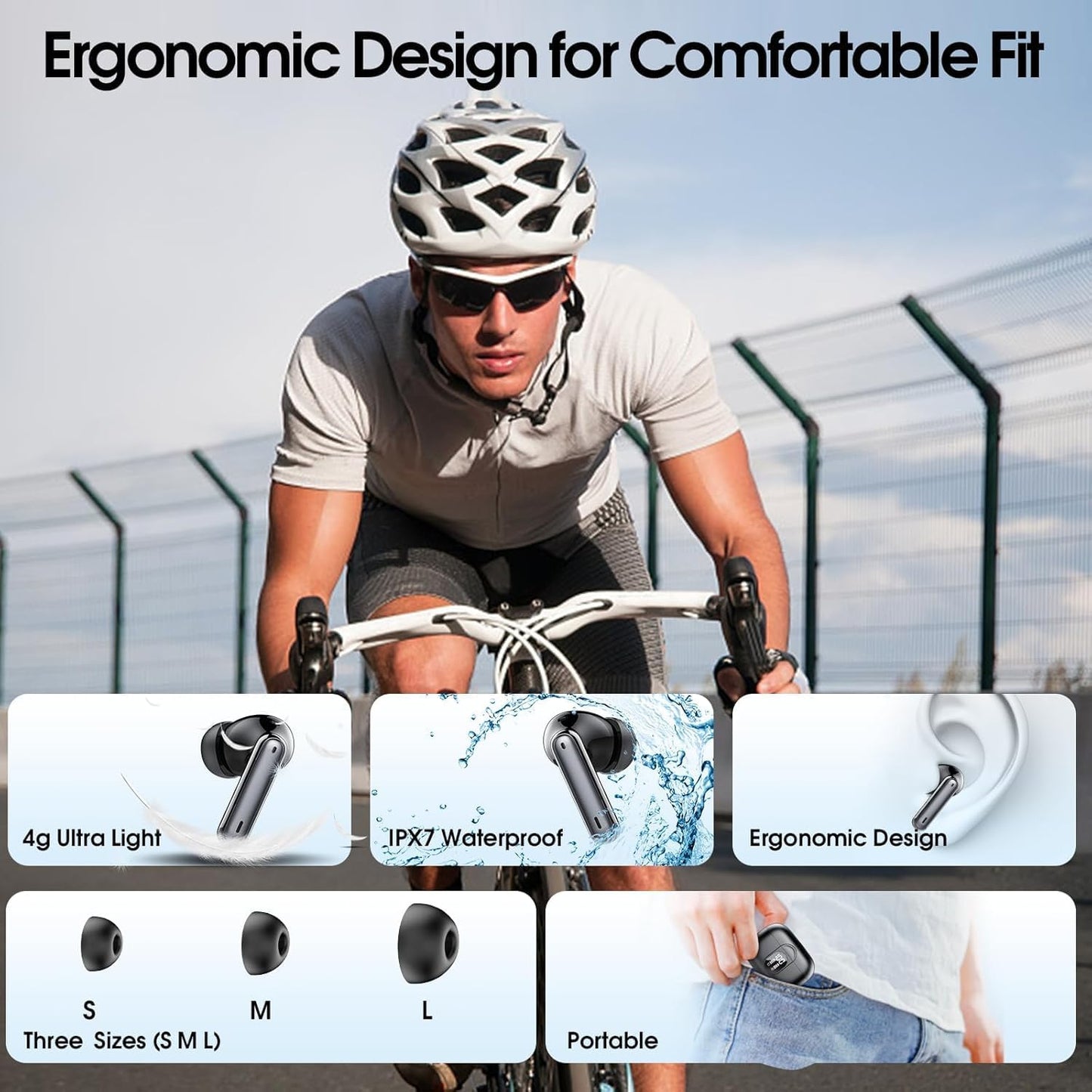AI Language Translation Earbuds with Real-Time Voice Translator