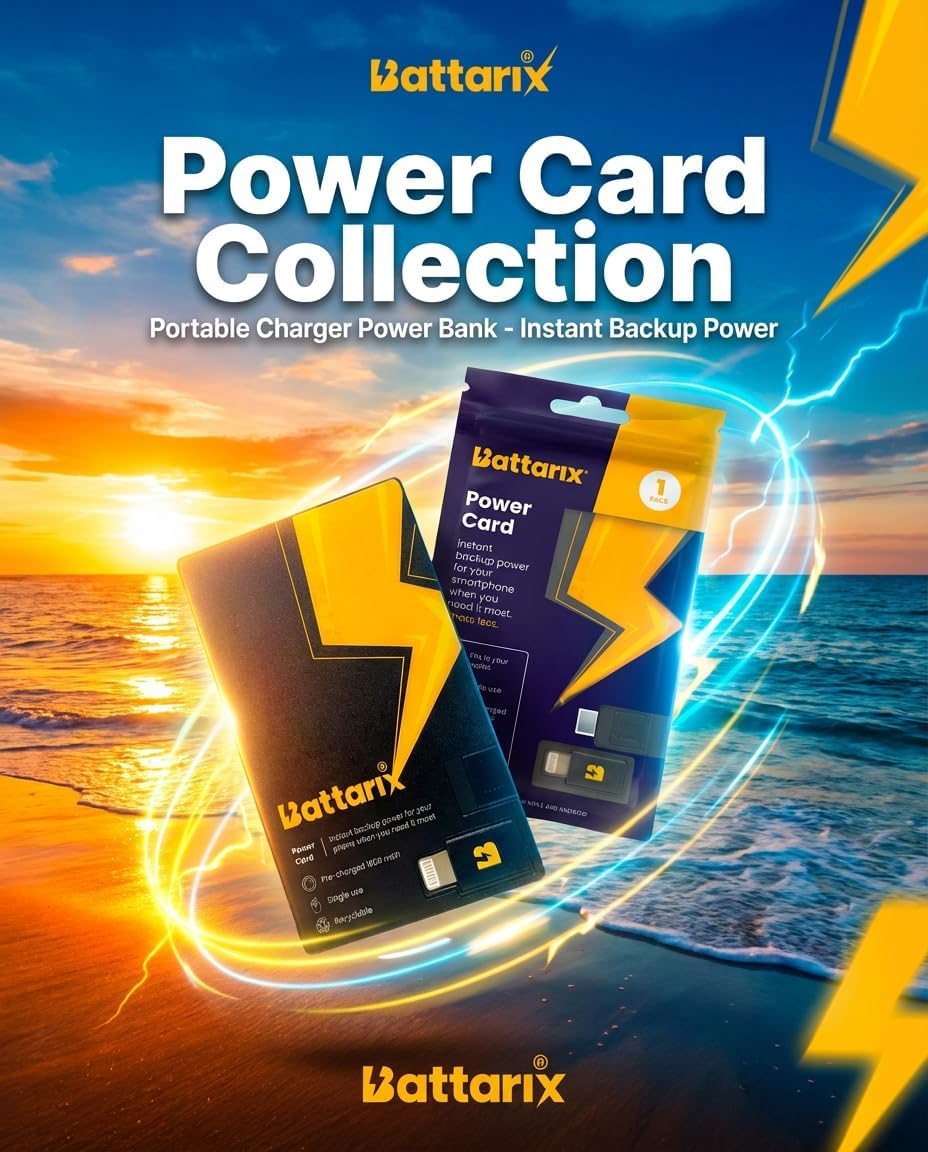Battarix Power Card Portable Emergency Phone Charger