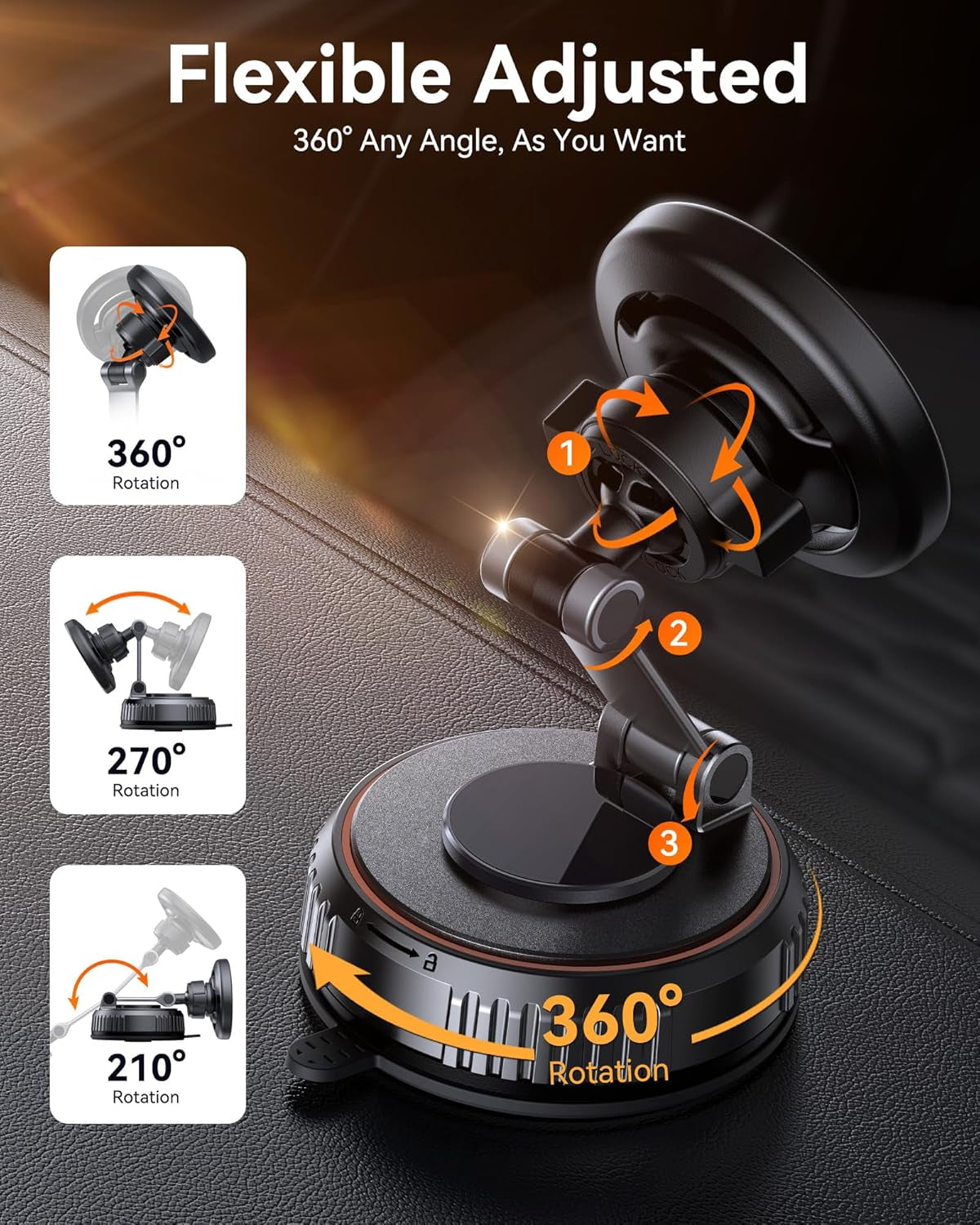 Miracase Magnetic Phone Holder for Secure Hands-Free Driving