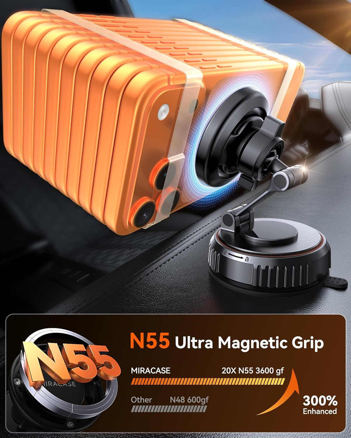Miracase Magnetic Phone Holder for Secure Hands-Free Driving