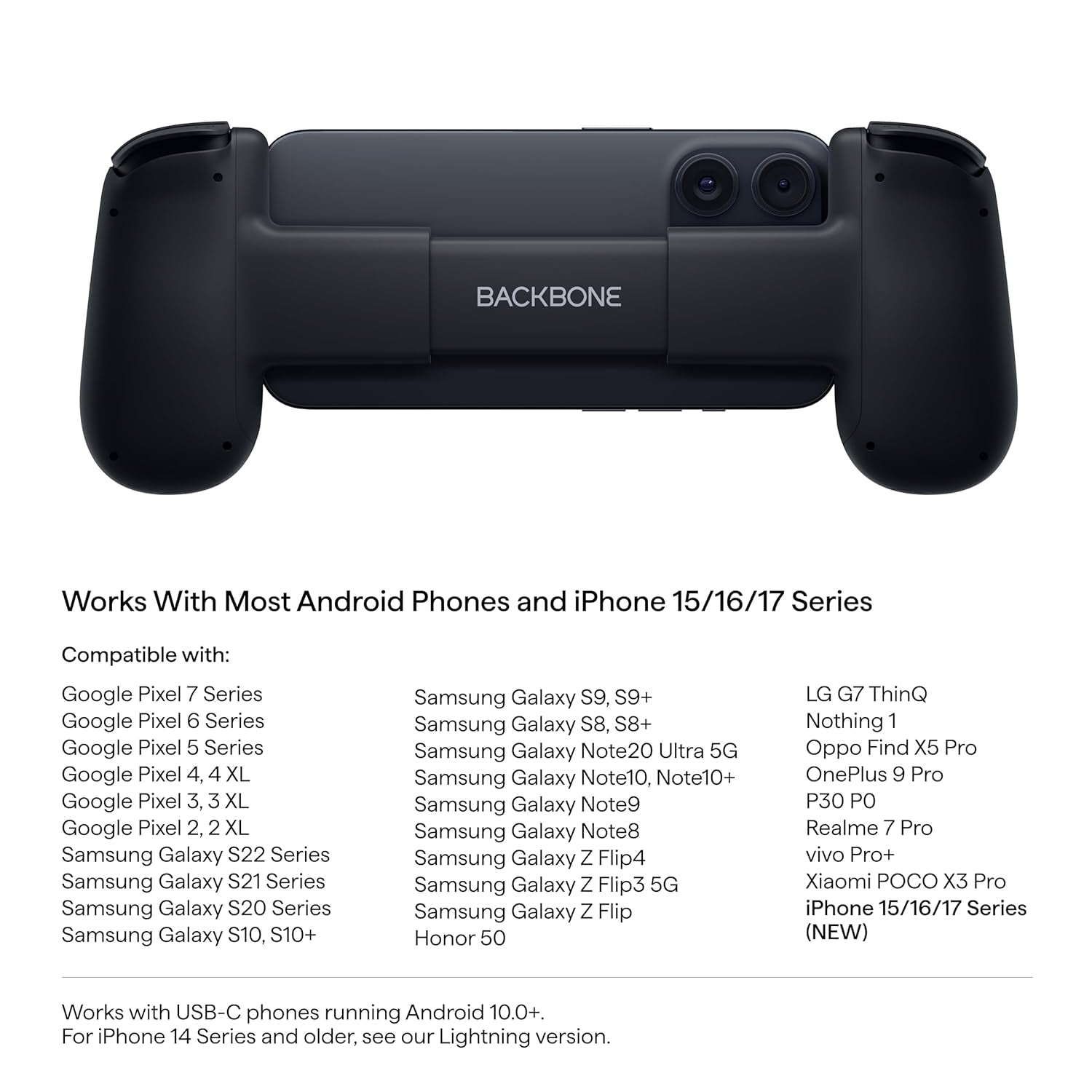 BackBone One Mobile Gaming Controller for Android & Iphone (USB-C)