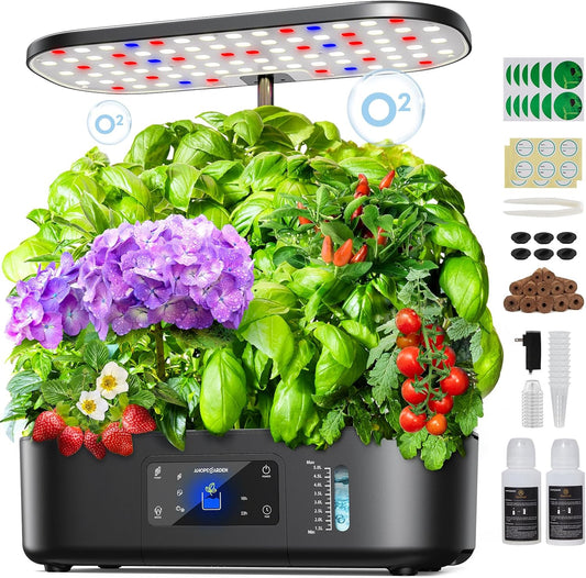  Ahopegarden Hydroponics Indoor Growing System for Herbs and Veggies