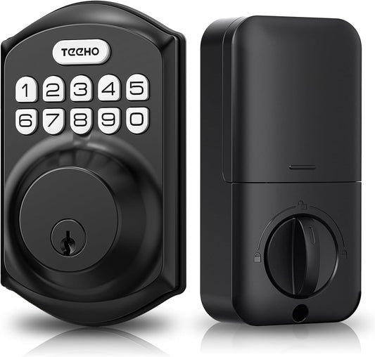 TEEHO TE001 Keyless Entry Door Lock with Keypad - Smart Deadbolt Lock for Front Door