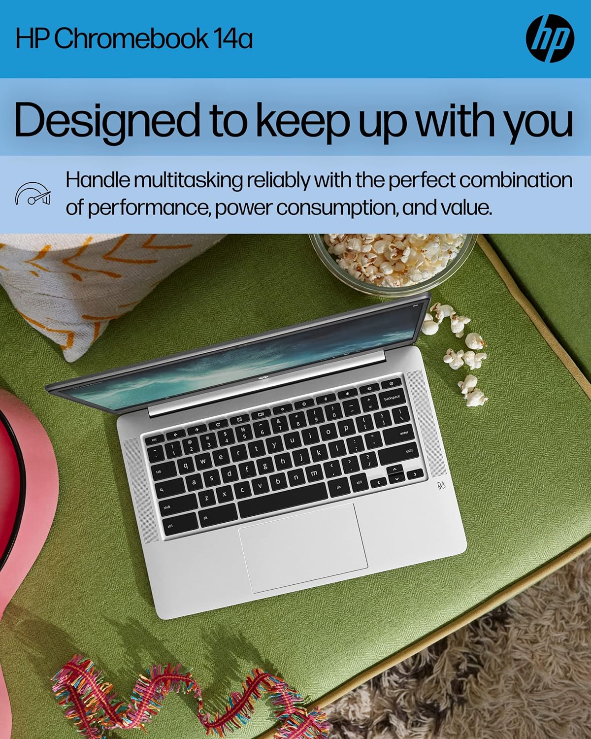 HP Chromebook 14 Laptop Intel Celeron N4120 Lightweight PC